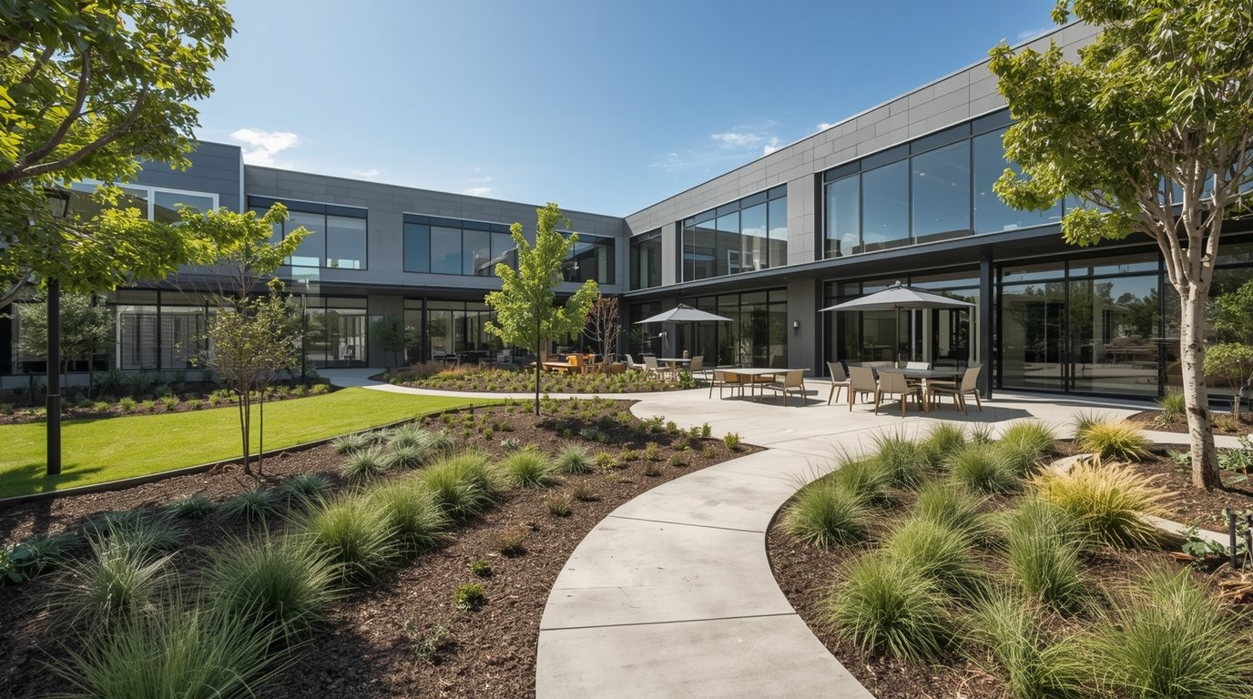 Corporate office landscape by Sholzephvorb